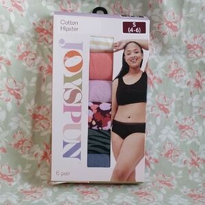 JoySpun Cotton Hipster 6-Pack - Multicolor